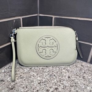Tory Burch Sage Green Wristlet